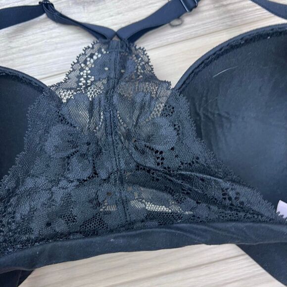 Victoria’s Secret Body by Victoria Lined Demi Front-Close Lace Racerback Bra 34D - Picture 6 of 10